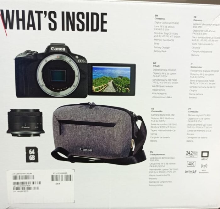 Canon EOS R50 Mirrorless Camera Travel Kit - Image 12