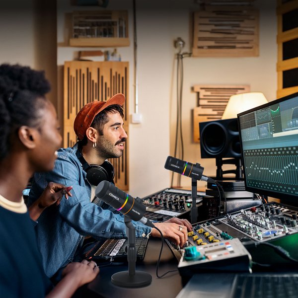 COMICA EJoy D10 PRO RGB Cardioid Dynamic Wireless Microphone (Single) - Image 3