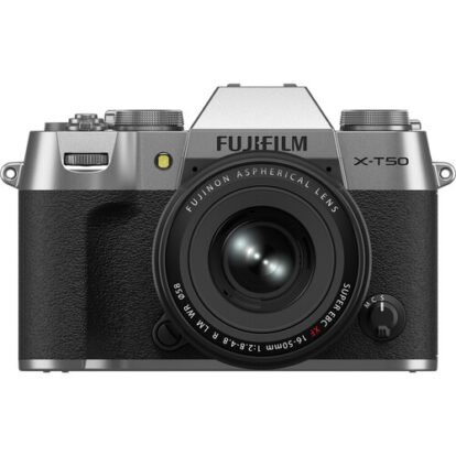 FUJIFILM X-T50 Mirrorless Camera with XF 16-50mm f-2.8-4.8 Lens (Silver)