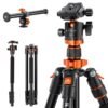 K&F Camera Tripod Lightweight, K234A7+BH-28L, EXTENSION ARM KIT